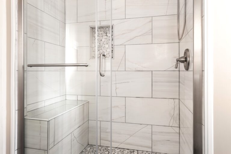 How to remove water stains from marble shower?